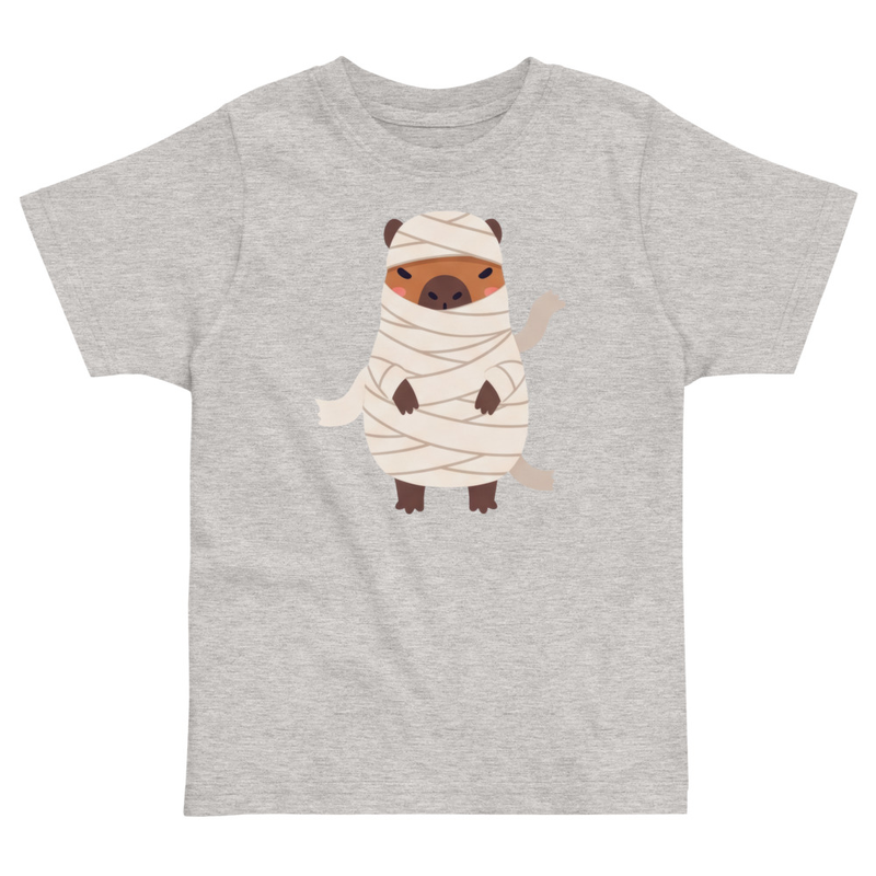 Halloween Mummy Capybara Toddler Tee