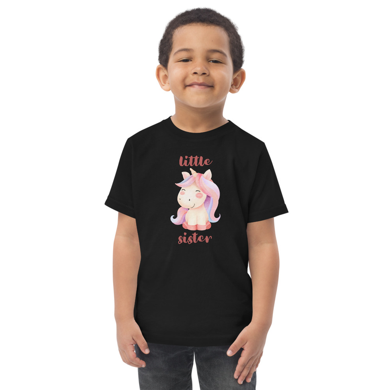 Little Sister Unicorn Toddler Tee