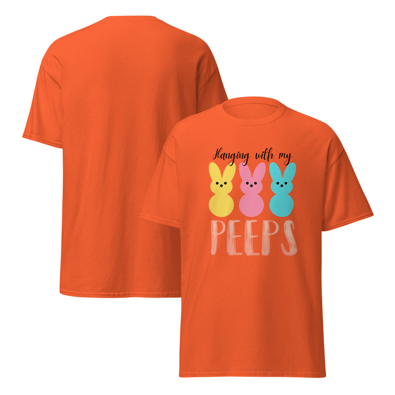 Easter Hanging With My Peeps Adult Unisex Tee