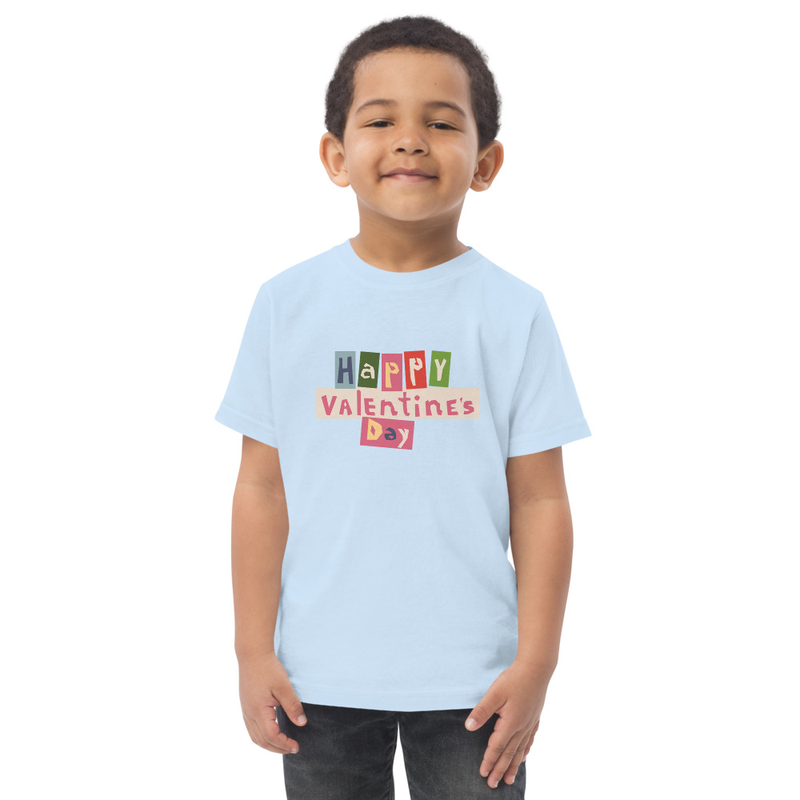 Valentine's Cutout Letters Toddler Tee