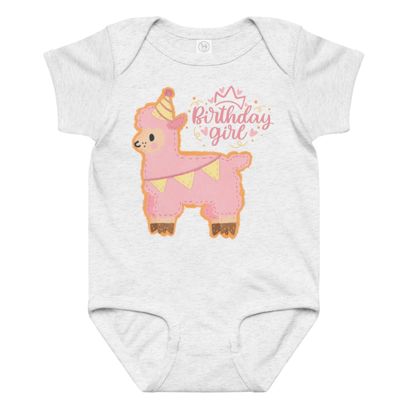 Birthday Girl Llama Baby Bodysuit