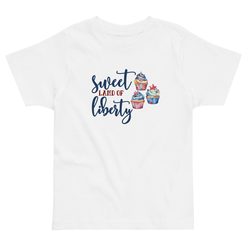 Independence Sweet Land of Liberty Toddler Tee
