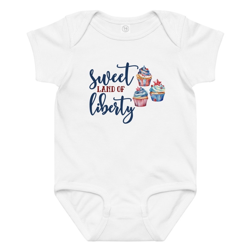 Independence Sweet Land of Liberty Baby Bodysuit