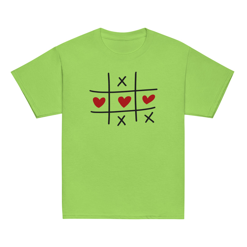 Valentine's Tic Tac Hearts Youth Tee