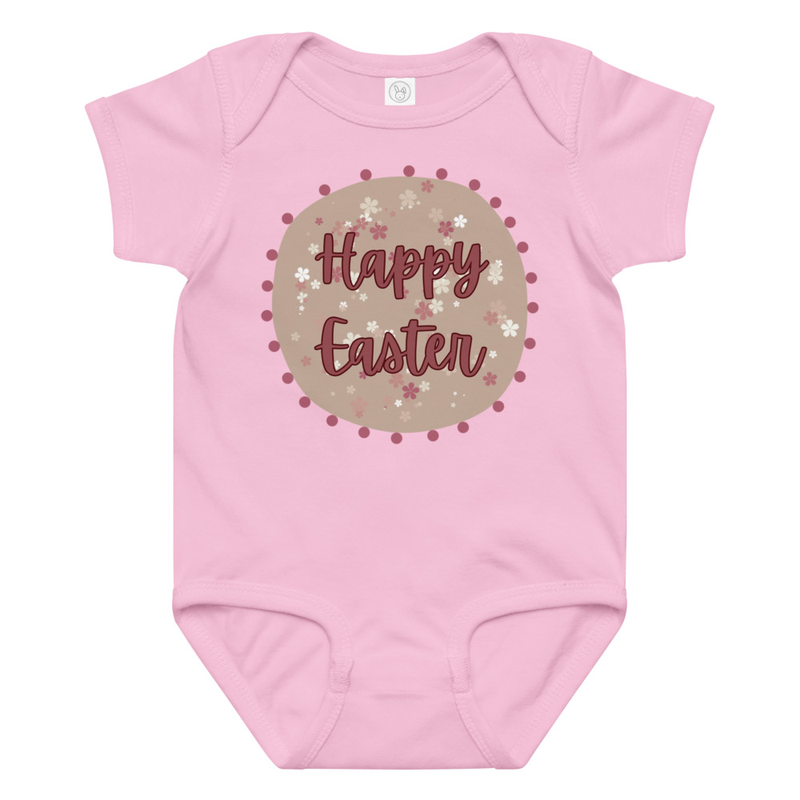 Easter Flower Background Baby Bodysuit