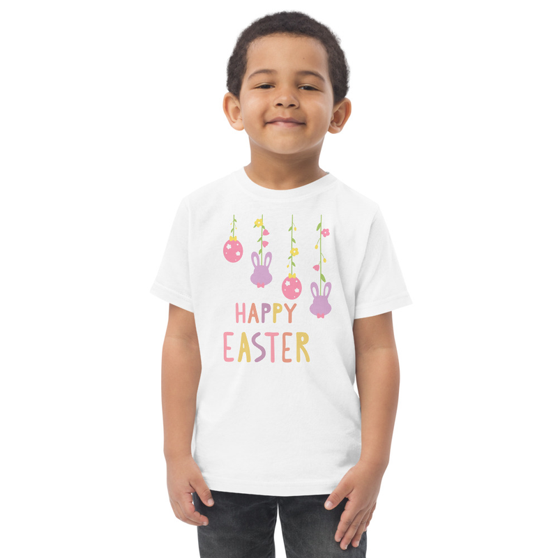 Easter Hanging Eggs and Bunnies Toddler Tee