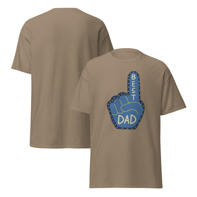 Best Dad Foam Finger Adult Unisex Tee