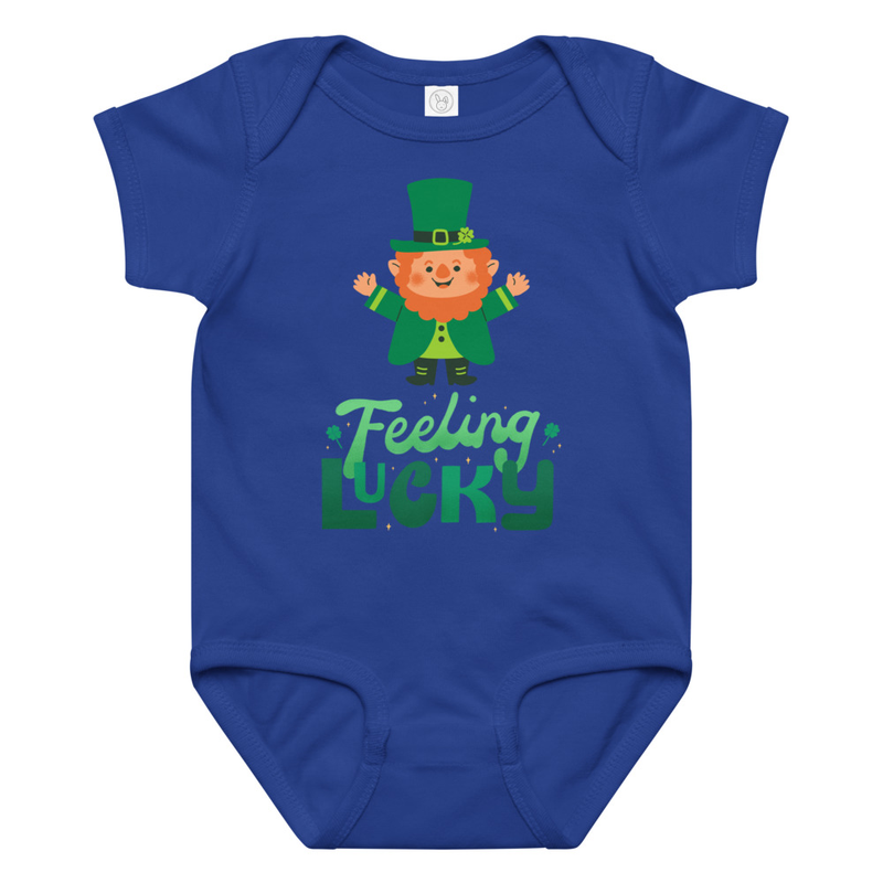 St. Patrick's Feeling Lucky Leprechaun Baby Bodysuit
