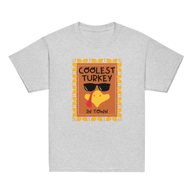 Thanksgiving Coolest Turkey in Town Youth Tee