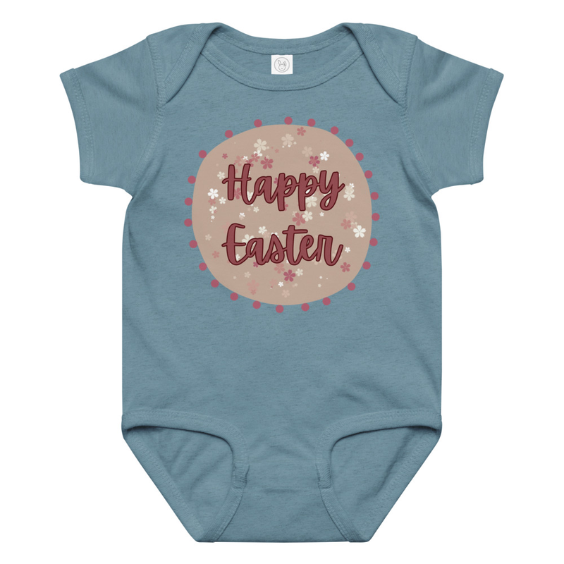 Easter Flower Background Baby Bodysuit