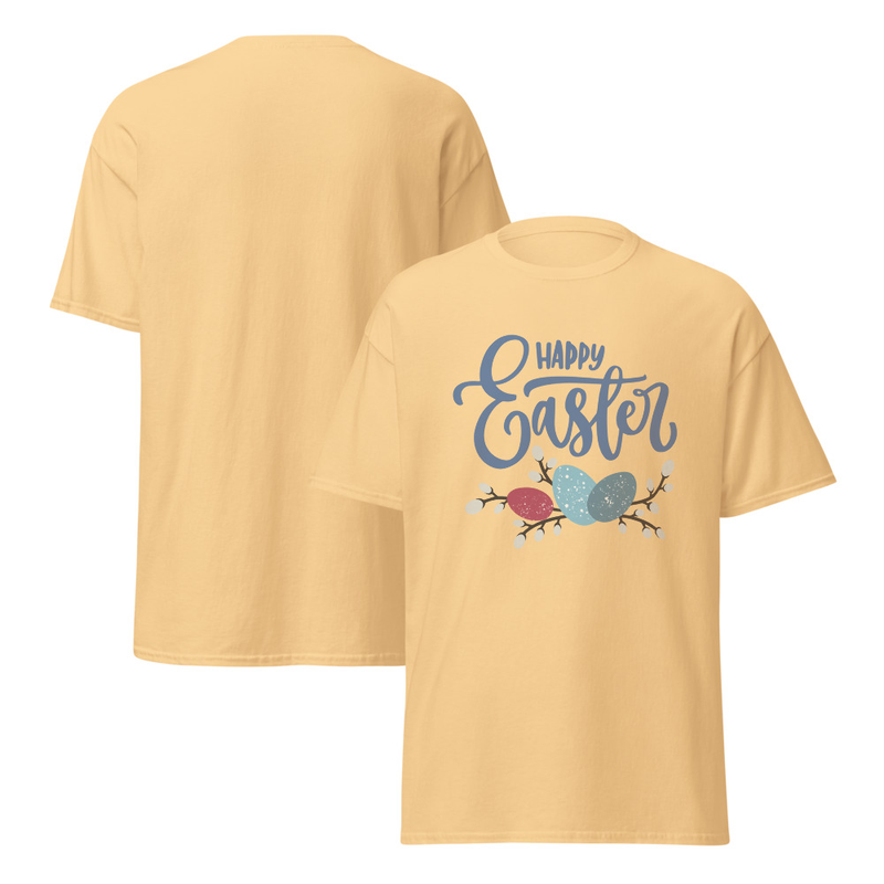 Easter Happy Easter Bird Eggs Adult Unisex Tee