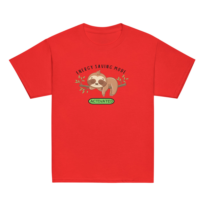 Energy Saving Mode Sloth Youth Tee
