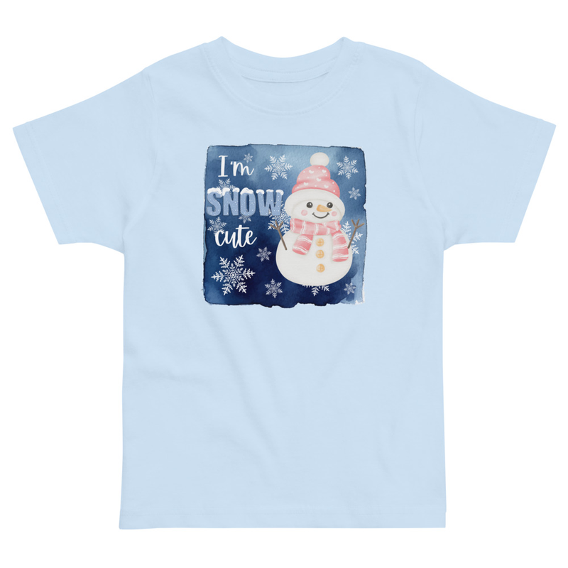 Christmas I'm Snow Cute Snowman Toddler Tee