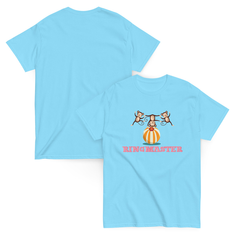 Ringmaster Monkeys on a Ball Adult Unisex Tee