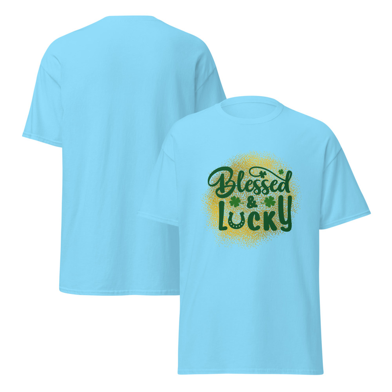 St. Patrick's Blessed and Lucky Adult Unisex Tee