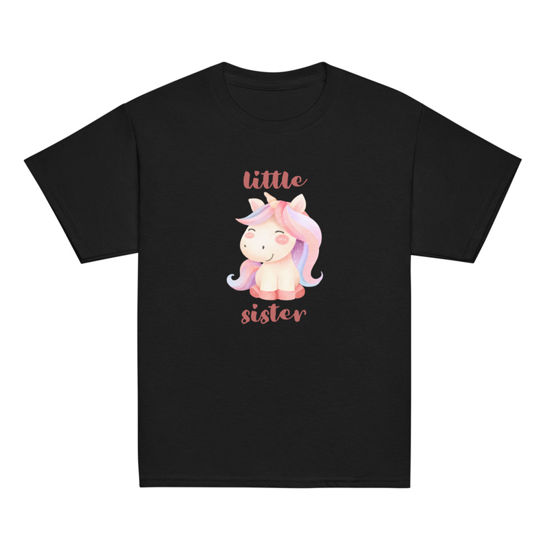 Little Sister Unicorn Youth Tee