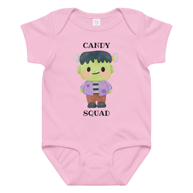 Halloween Candy Squad Frankenstein Baby Bodysuit