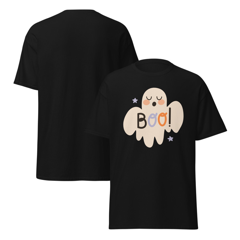 Halloween Boo Ghost Adult Unisex Tee