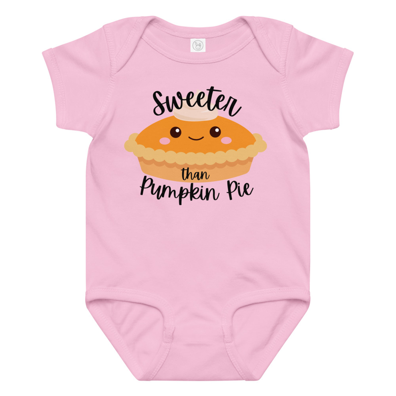 Thanksgiving Sweeter than Pumpkin Pie Baby Bodysuit
