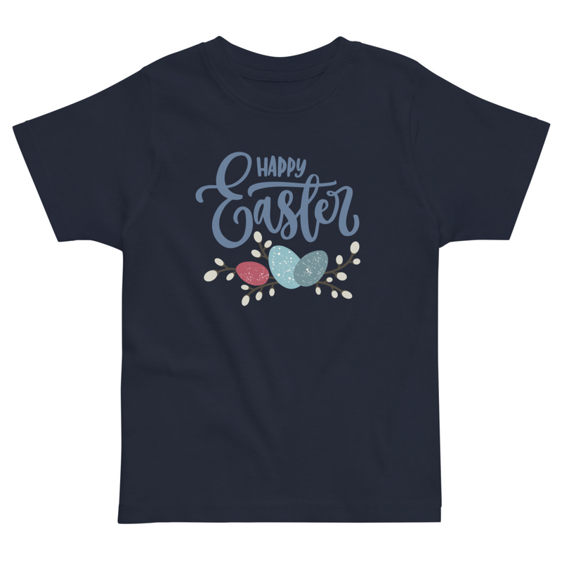 Easter Happy Easter Bird Eggs Toddler Tee