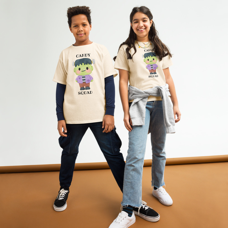 Halloween Candy Squad Frankenstein Youth Tee