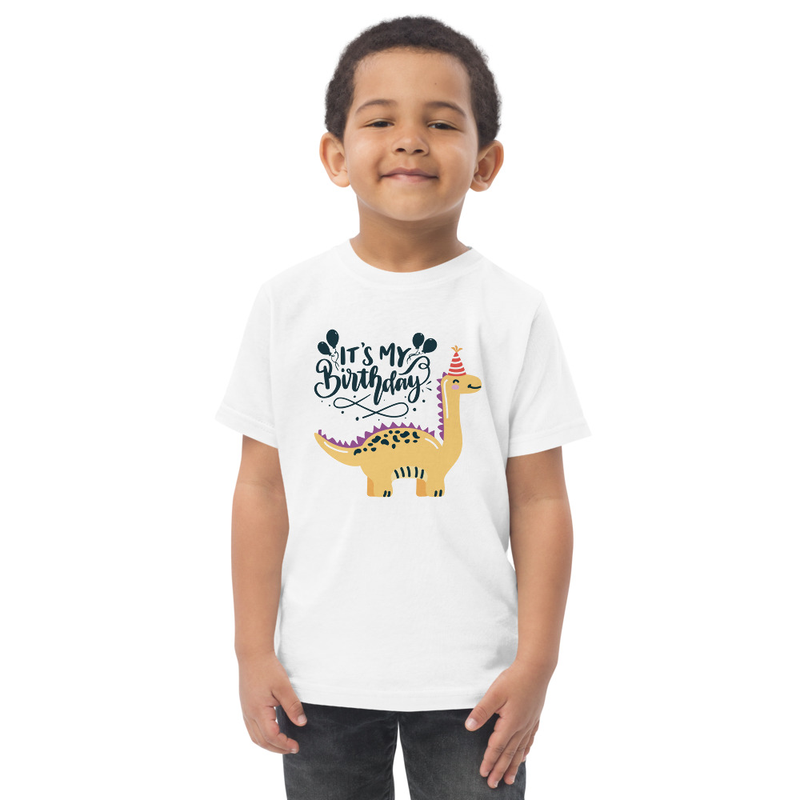 Birthday Dinosaur Toddler Tee