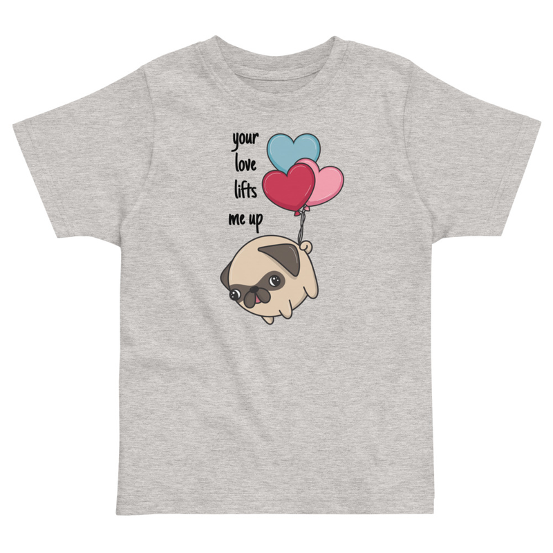 Valentine's Your Love Lifts Me Up Toddler Tee