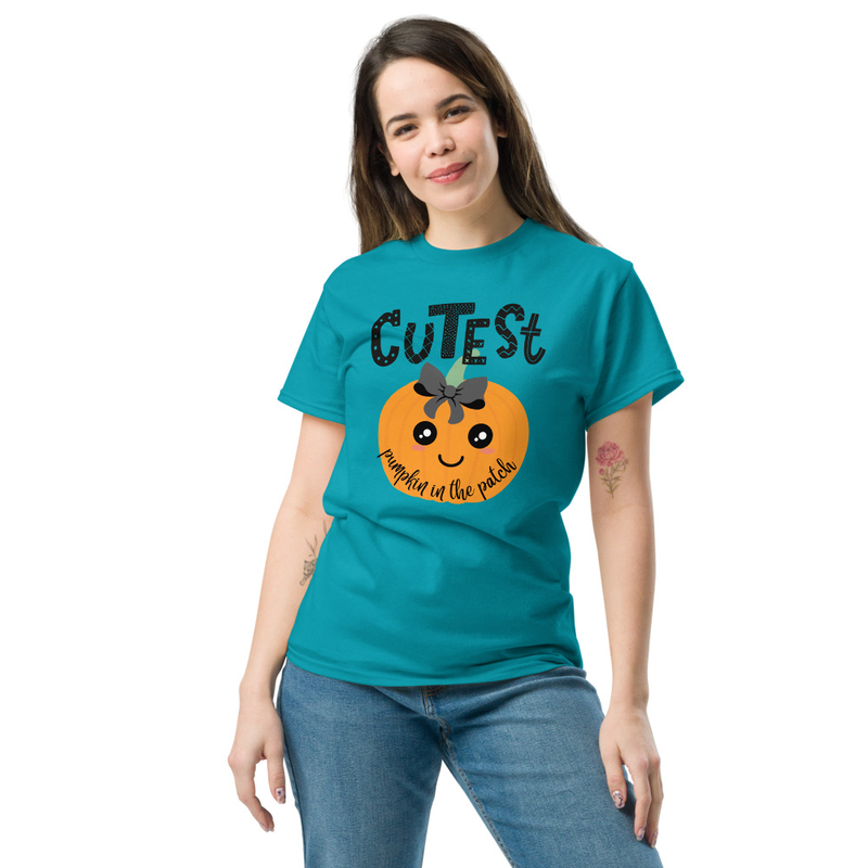 Halloween Cutest Pumpkin in the Patch Adult Unisex Tee