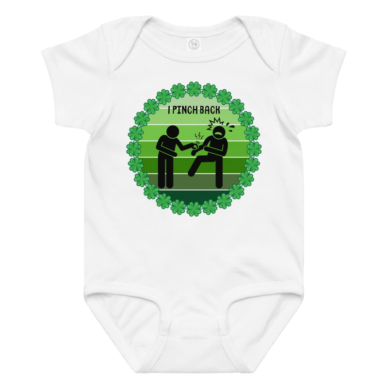 St. Patrick's I Pinch Back Baby Bodysuit