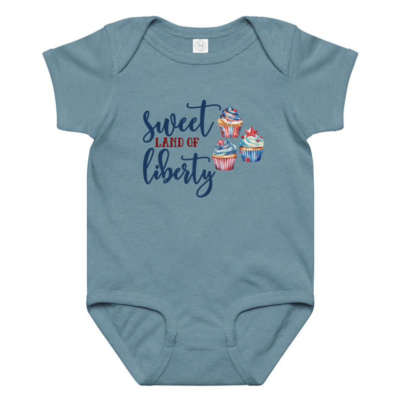 Independence Sweet Land of Liberty Baby Bodysuit