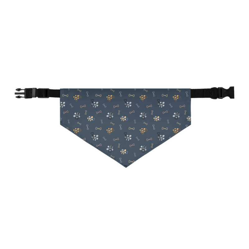 Dog Bone Pattern Pet Bandana Collar
