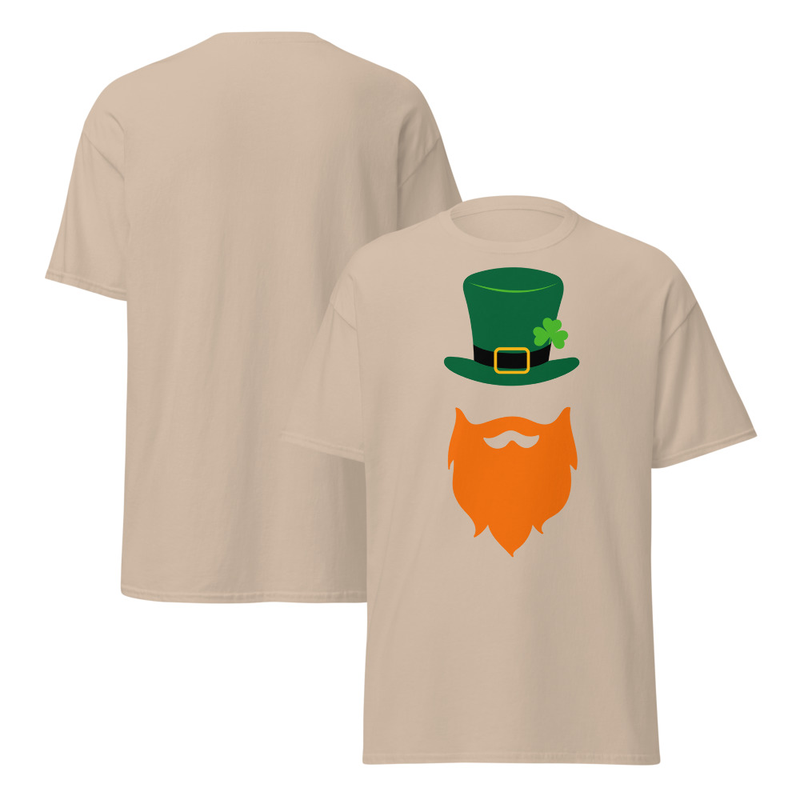 St. Patrick's Beard and Hat Adult Unisex Tee
