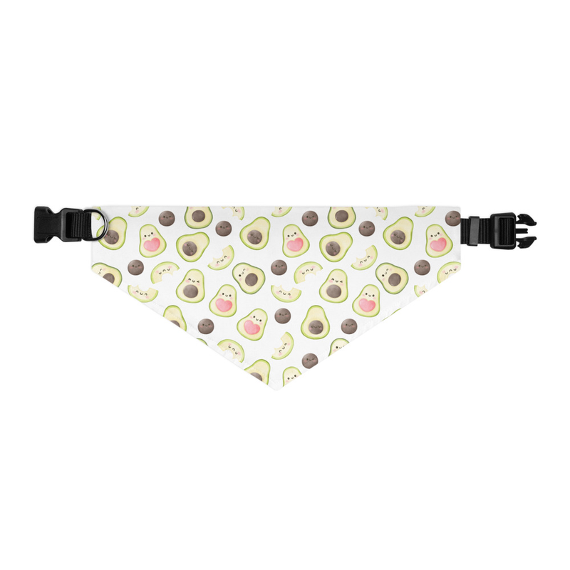 Avacado Print Pet Bandana Collar
