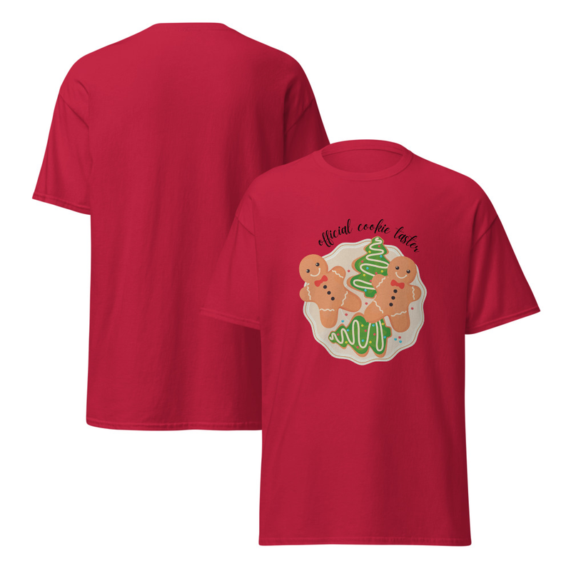 Christmas Official Cookie Taster Adult Unisex Tee