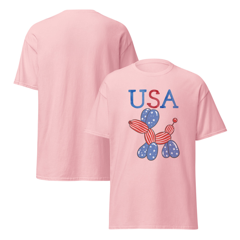 Independence USA Balloon Dog Adult Unisex Tee
