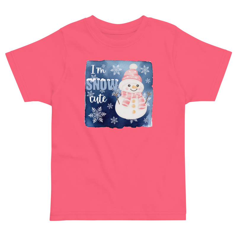 Christmas I'm Snow Cute Snowman Toddler Tee