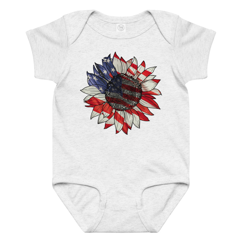 Independence Sunflower Baby Bodysuit