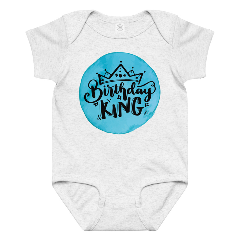 Birthday King Baby Bodysuit