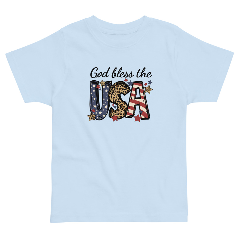 Independence God Bless the USA Toddler Tee