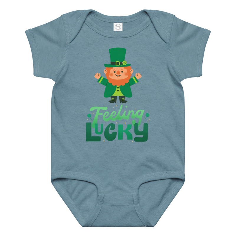 St. Patrick's Feeling Lucky Leprechaun Baby Bodysuit