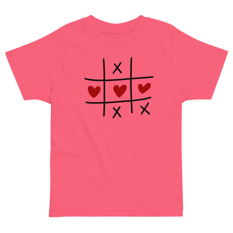 Valentine's Tic Tac Hearts Toddler Tee