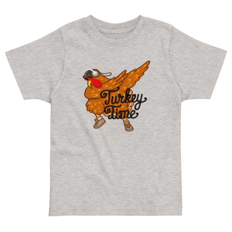 Thanksgiving Turkey Time Dab Toddler Tee
