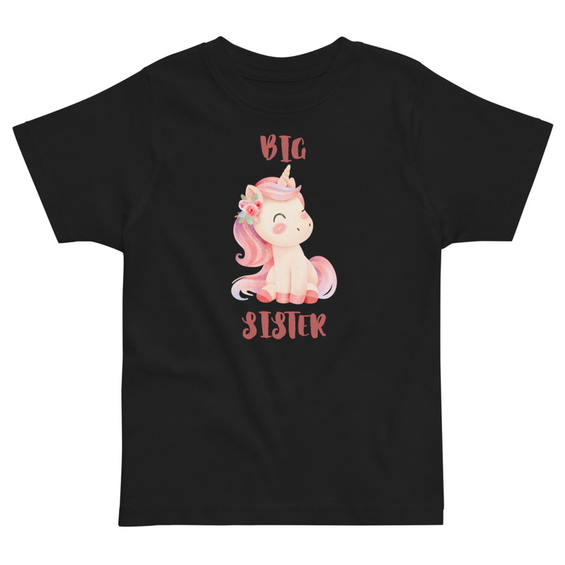 Big Sister Unicorn Toddler Tee