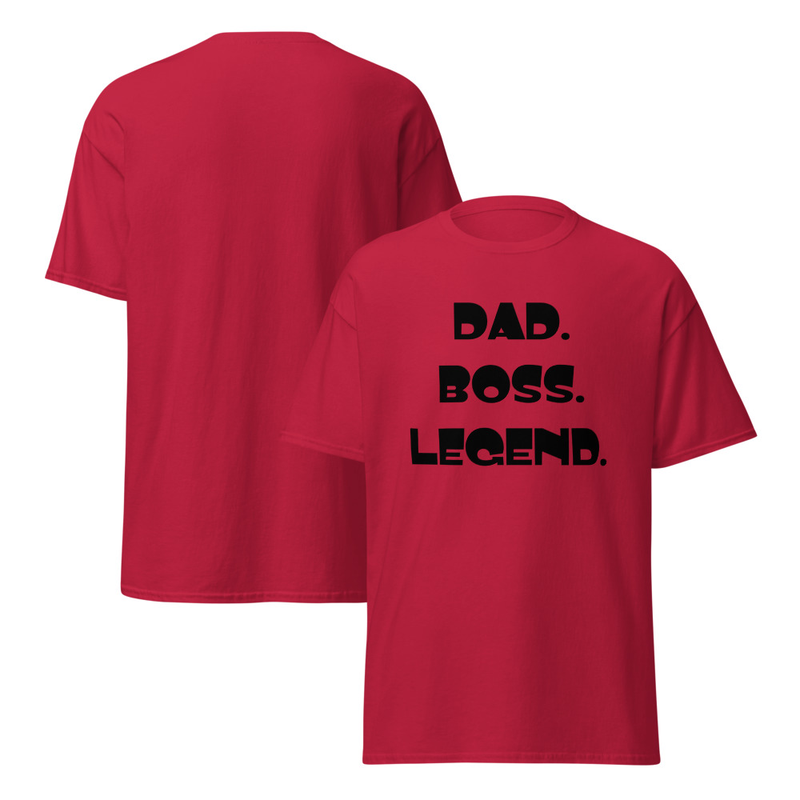 Dad Boss Legend Adult Unisex Tee