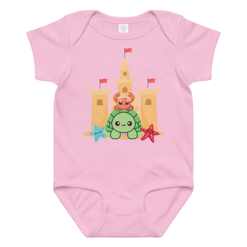 Kid Designs Sandy Friends by Callum Baby Bodysuit