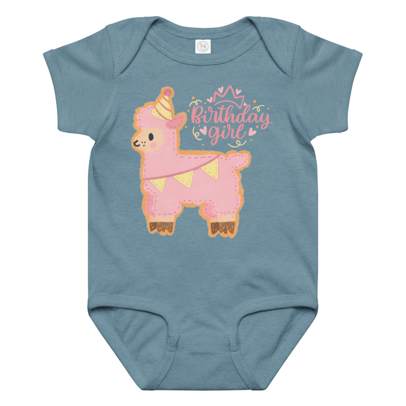 Birthday Girl Llama Baby Bodysuit