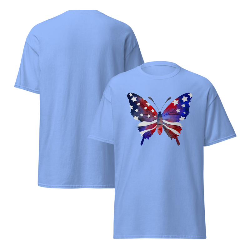 Independence Butterfly Adult Unisex Tee