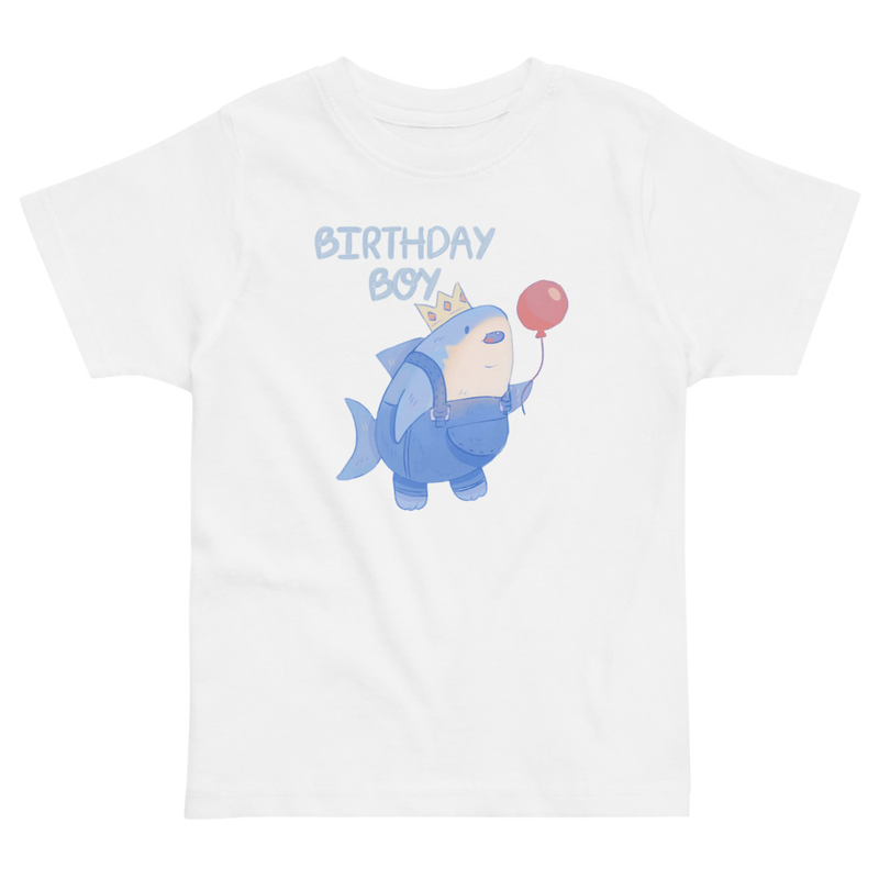 Birthday Boy Shark Toddler Tee