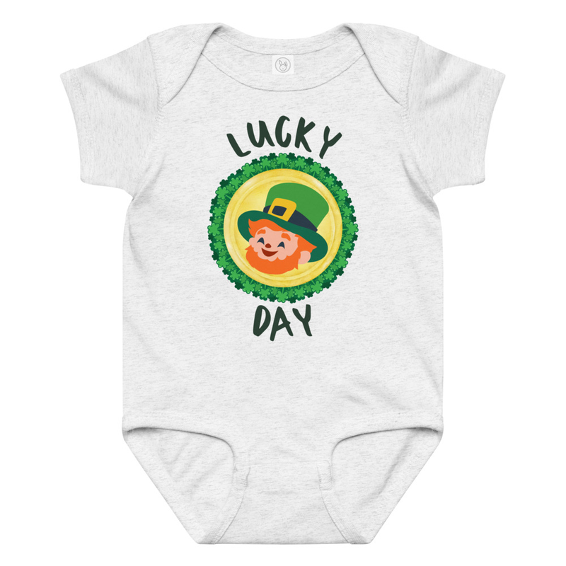 St. Patrick's Lucky Day Leprechaun Baby Bodysuit