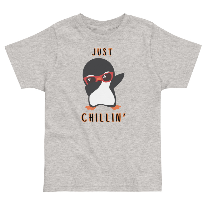 Christmas Penguin Just Chillin' Toddler Tee